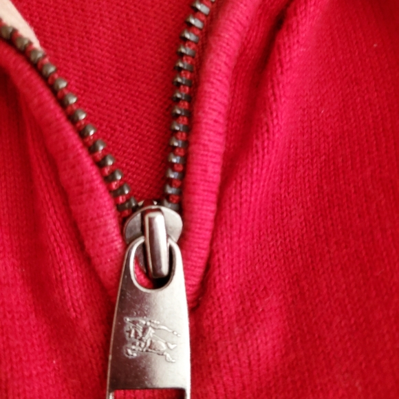 ❤ Toddler's Burberry pullover, cotton knit, half zip sweater ♥ - Picture 3 of 6